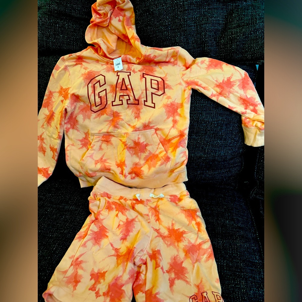 Gap hooded short set